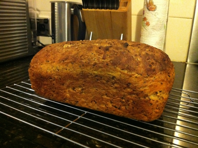 loaf of freshly baked bread
